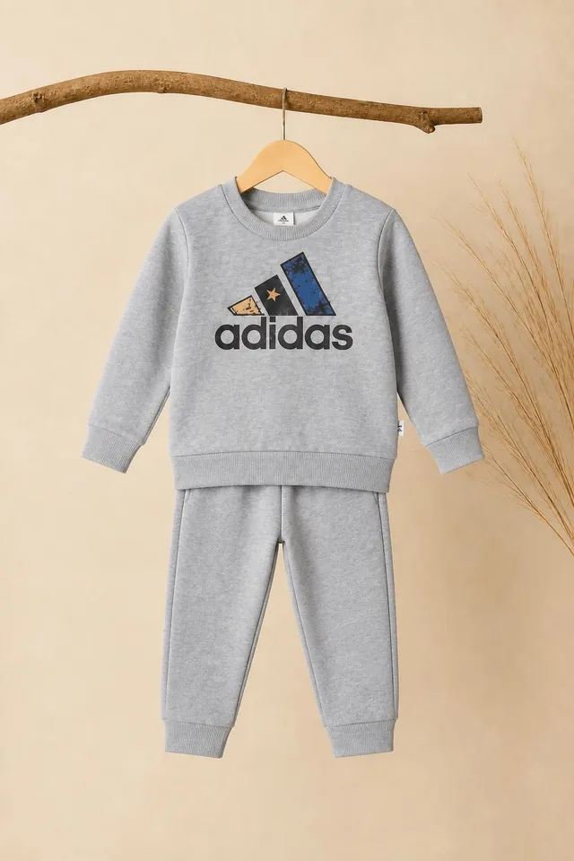 Star Graphic Fleece Tracksuit - Grey